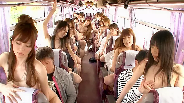 Bus loaded full with exposed Oriental gals yearning hard knobs and hardcore bonks